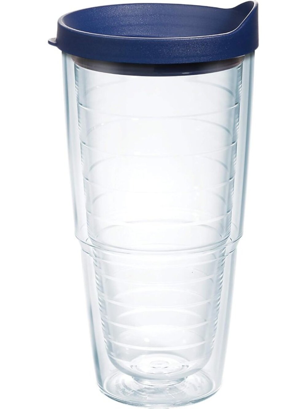 Insulated Double-Walled Tumbler Cup - 24oz Clear & Colorful, Keeps Drinks